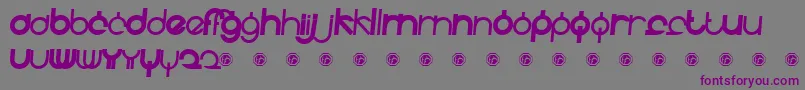 Fidelle ffy Font – Purple Fonts on Gray Background