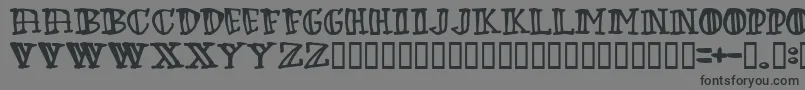 Greenbabe Font – Black Fonts on Gray Background