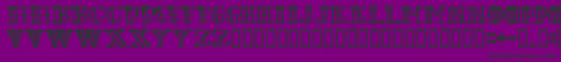 Шрифт Greenbabe – чёрные шрифты на фиолетовом фоне