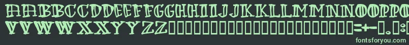 Greenbabe Font – Green Fonts on Black Background