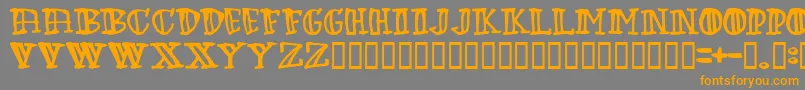 Greenbabe Font – Orange Fonts on Gray Background