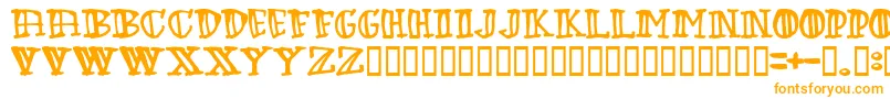 Greenbabe Font – Orange Fonts on White Background