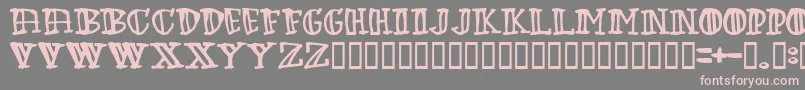 Greenbabe Font – Pink Fonts on Gray Background