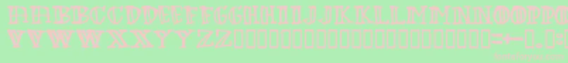 Greenbabe Font – Pink Fonts on Green Background