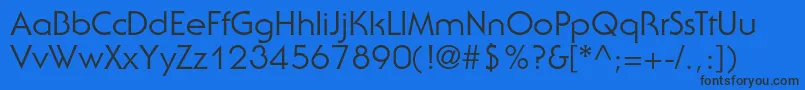 Serifgothicstd Font – Black Fonts on Blue Background