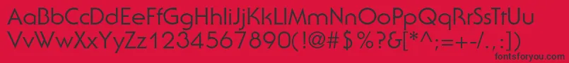 Serifgothicstd Font – Black Fonts on Red Background