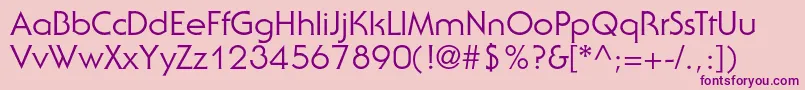 Serifgothicstd Font – Purple Fonts on Pink Background