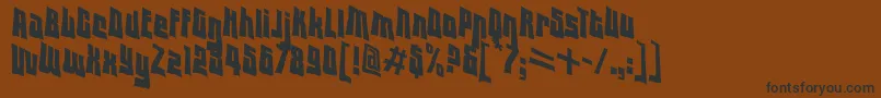 Vtc Font – Black Fonts on Brown Background