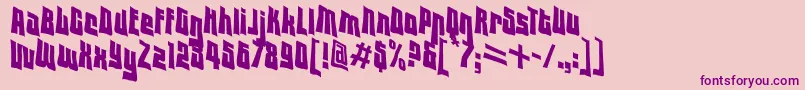 フォントVtc – ピンクの背景に紫のフォント