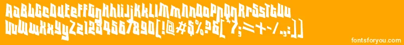 Vtc Font – White Fonts on Orange Background