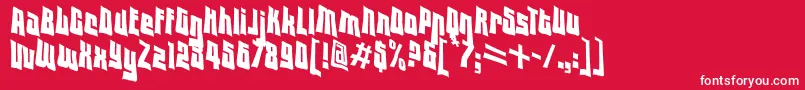 Vtc Font – White Fonts on Red Background