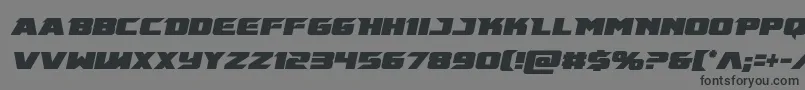 Шрифт Emissarycondital – чёрные шрифты на сером фоне