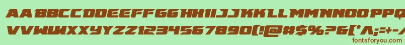 Шрифт Emissarycondital – коричневые шрифты на зелёном фоне