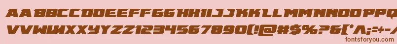 Emissarycondital Font – Brown Fonts on Pink Background