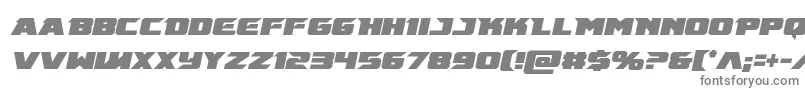 フォントEmissarycondital – 白い背景に灰色の文字