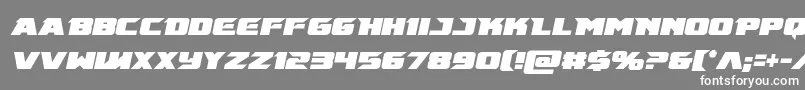 フォントEmissarycondital – 灰色の背景に白い文字