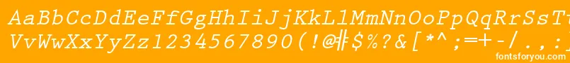 fuente KeyboardEliteSsiBoldItalic – Fuentes Blancas Sobre Fondo Naranja