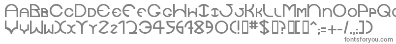 Шрифт Jaysetch – серые шрифты на белом фоне