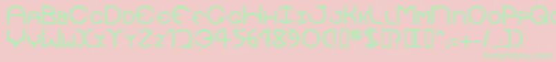 Jaysetch Font – Green Fonts on Pink Background