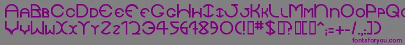 Jaysetch Font – Purple Fonts on Gray Background