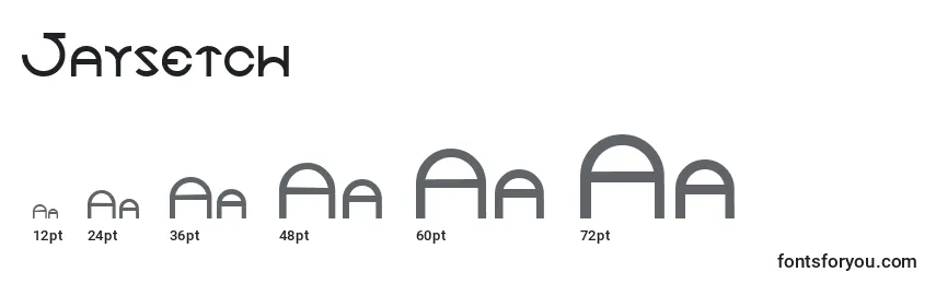 Jaysetch Font Sizes
