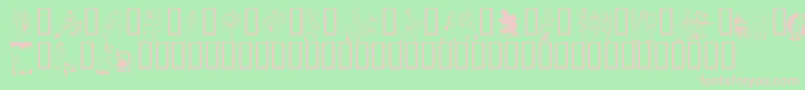 KrCivilWar Font – Pink Fonts on Green Background