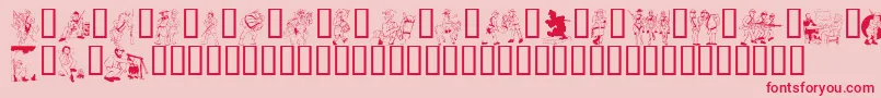 KrCivilWar Font – Red Fonts on Pink Background