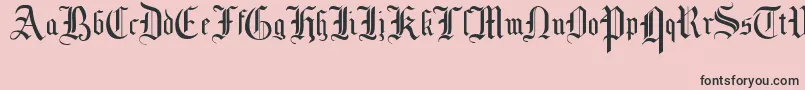 MottisfontNo1 Font – Black Fonts on Pink Background