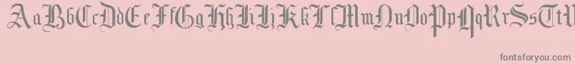 MottisfontNo1-Schriftart – Graue Schriften auf rosa Hintergrund