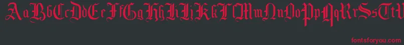 MottisfontNo1 Font – Red Fonts on Black Background