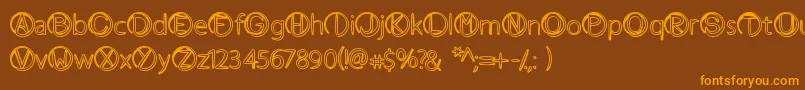 En savoir plus sur la police Atheist Police Atheist – polices orange sur fond brun