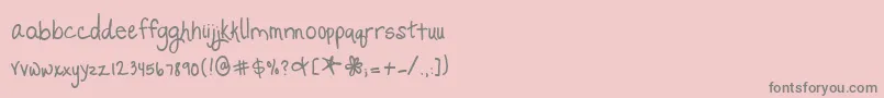 More about PromisedFreedom Font PromisedFreedom Font – Gray Fonts on Pink Background