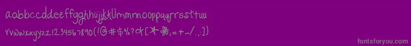 Шрифт PromisedFreedom – серые шрифты на фиолетовом фоне
