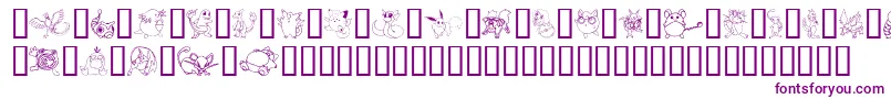 Tylers Font – Purple Fonts on White Background