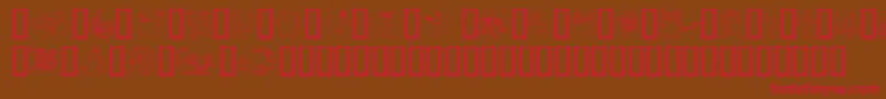 Tylers Font – Red Fonts on Brown Background