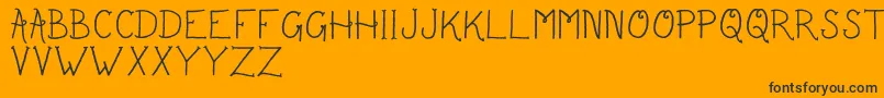 SailorsDelight Font – Black Fonts on Orange Background