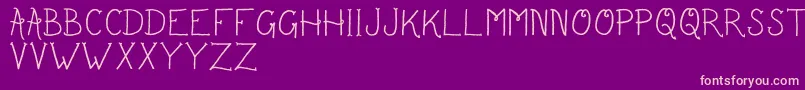 SailorsDelight Font – Pink Fonts on Purple Background