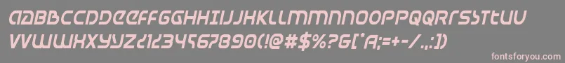Universaljackcondital Font – Pink Fonts on Gray Background