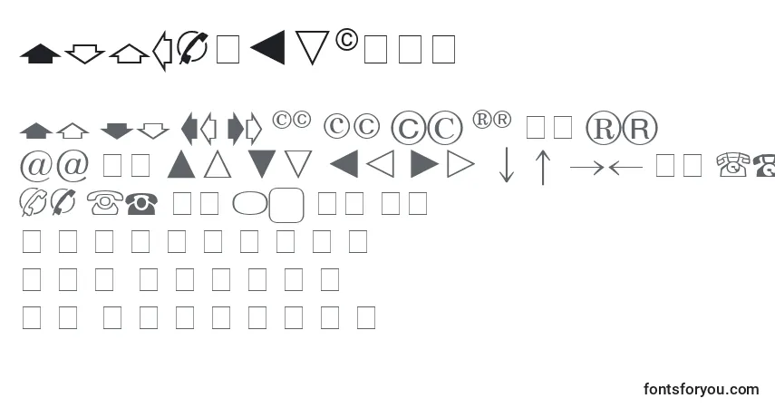 Schriftart AbacusOneSsi – Alphabet, Zahlen, spezielle Symbole