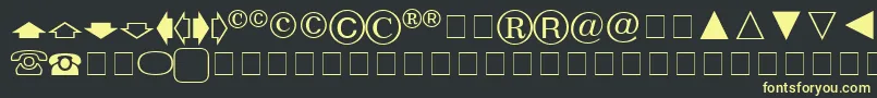 AbacusOneSsi Font – Yellow Fonts on Black Background