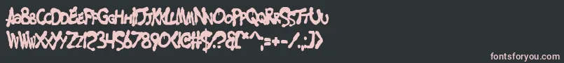 Weitere Informationen zur MerseyCowboy-Schriftart MerseyCowboy-Schriftart – Rosa Schriften auf schwarzem Hintergrund