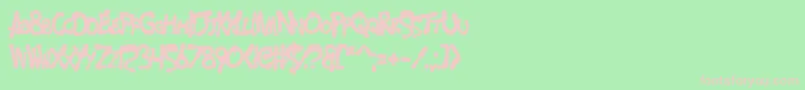 MerseyCowboy Font – Pink Fonts on Green Background