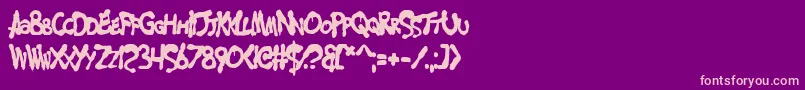 En savoir plus sur la police MerseyCowboy Police MerseyCowboy – polices roses sur fond violet
