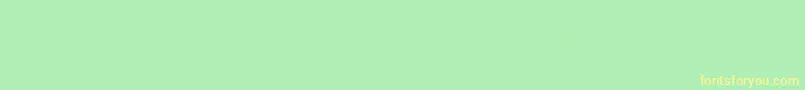 Czcionka PaperPersuse – żółte czcionki na zielonym tle