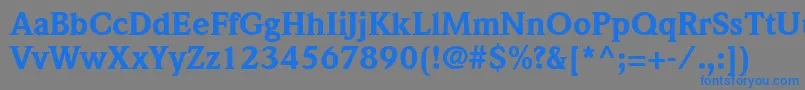 ItcWeidemannLtBlack Font – Blue Fonts on Gray Background