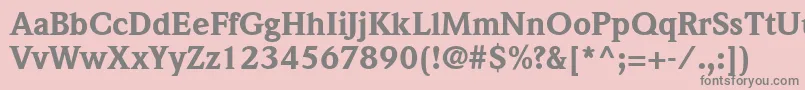 ItcWeidemannLtBlack Font – Gray Fonts on Pink Background