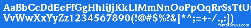 ItcWeidemannLtBlack Font – White Fonts on Blue Background