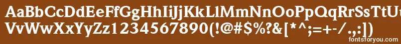 ItcWeidemannLtBlack Font – White Fonts on Brown Background