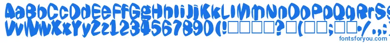Шрифт Jestering – синие шрифты