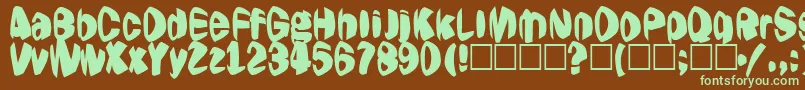 More about Jestering Font Jestering Font – Green Fonts on Brown Background